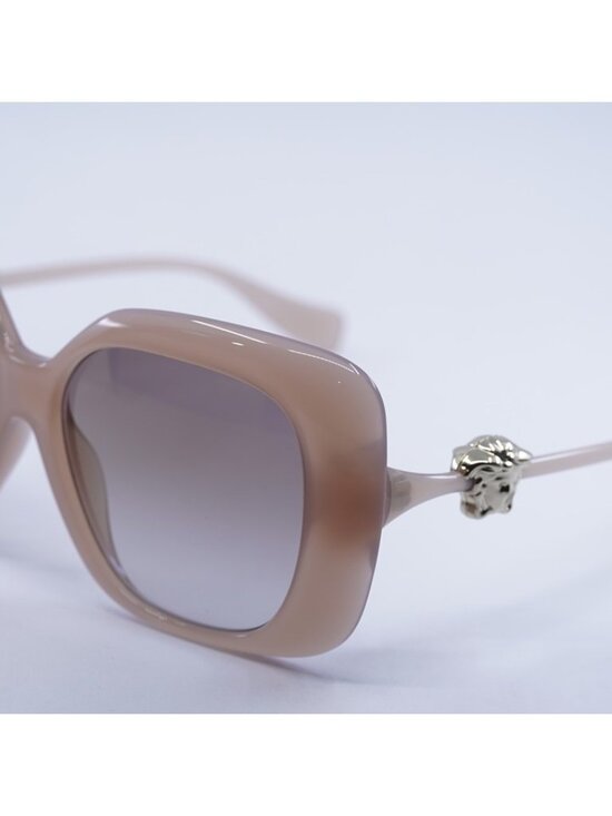 Versace VE4499U 55386E Sunglasses Opal Rose Square Frame, Gradient Brown Lenses